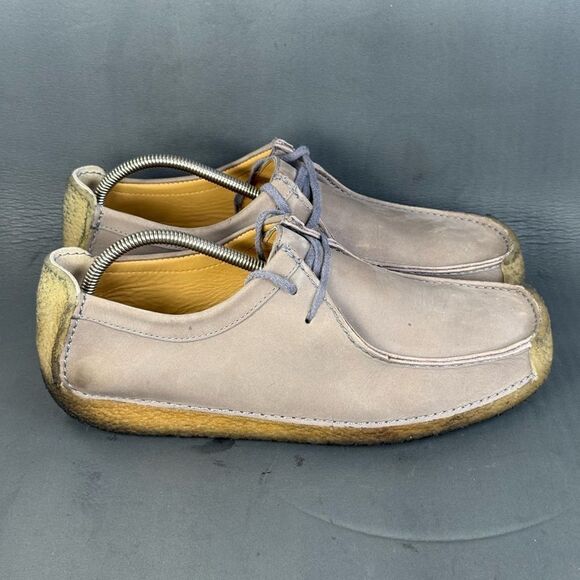 Clarks Originals Mens Natalie Grey Suede Shoes size 12